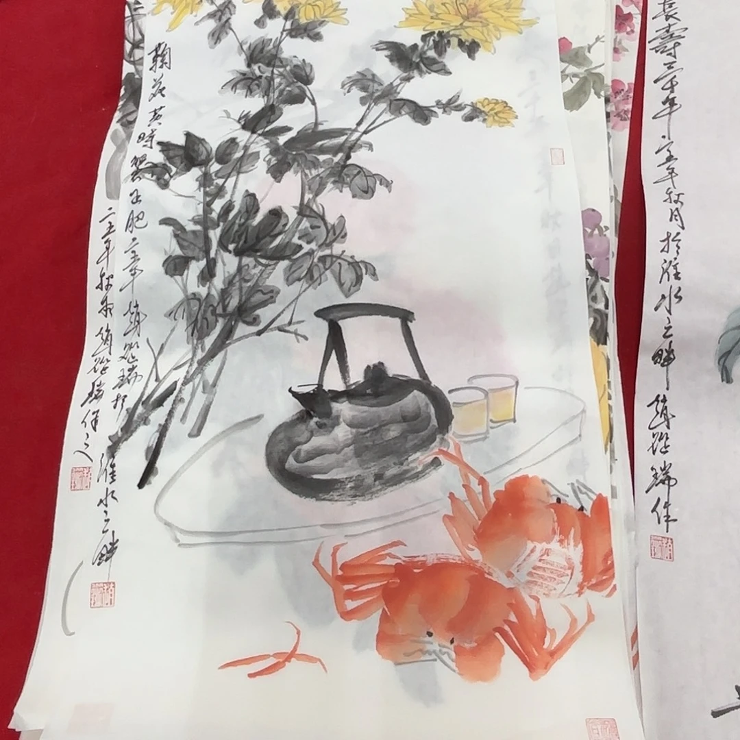 国画花鸟等多种鸟类和