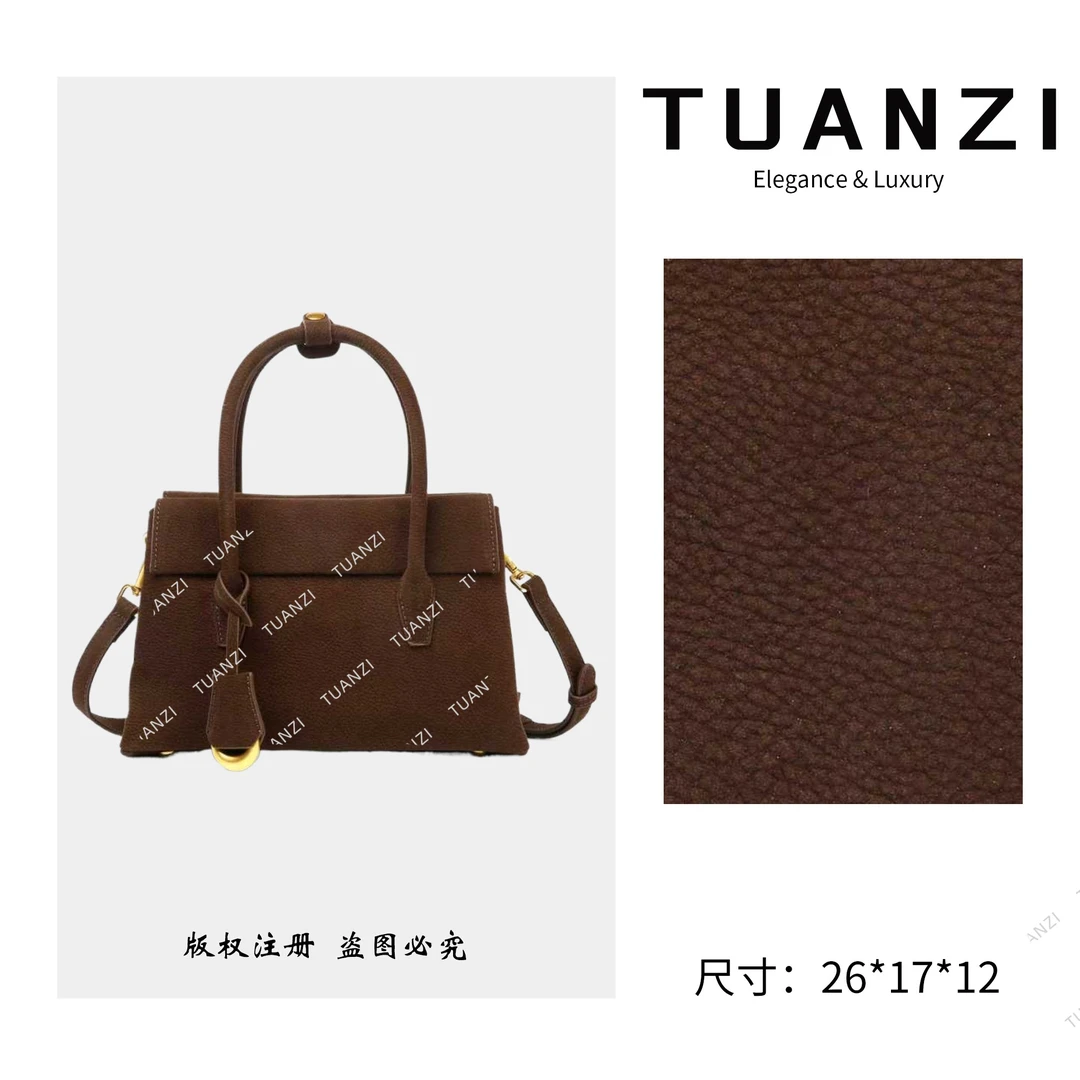 TAUNZI『高端玩家』秋冬新款26cm手提腋下包 BF-66616-咖啡色