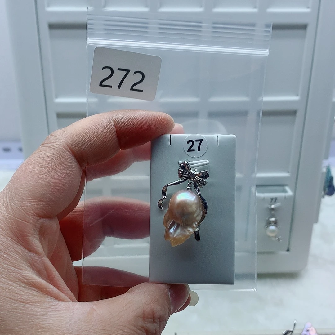 吊坠(不含链)合金淡水珍珠