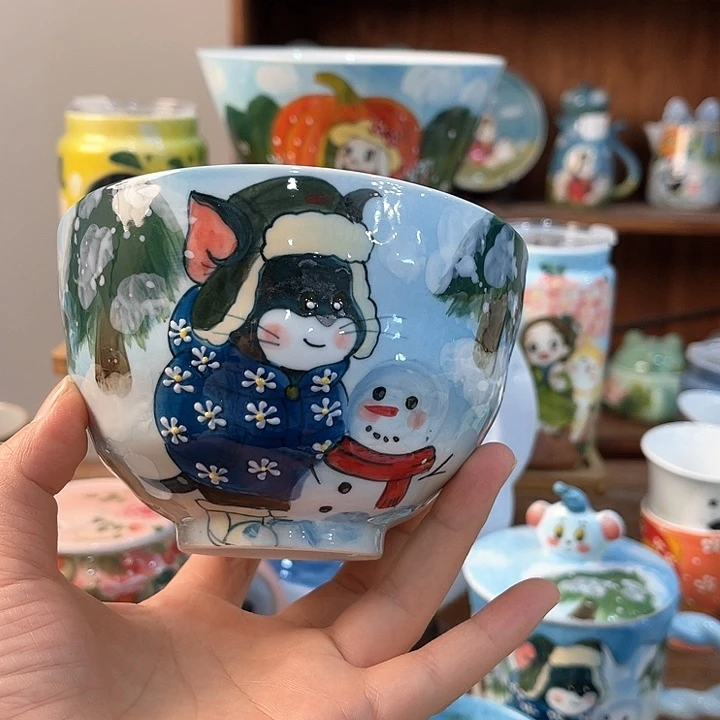 陶景德镇釉下手绘陶瓷