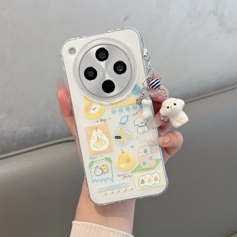 适用oppofindx8s+手机壳防摔findx8夏日创意findx8pro可爱卡通狗