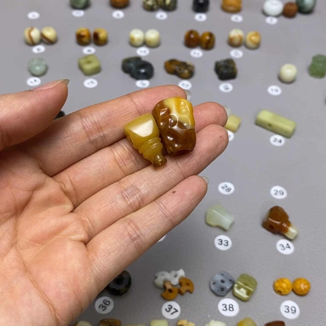 蛇纹石玉配饰合金黑****2