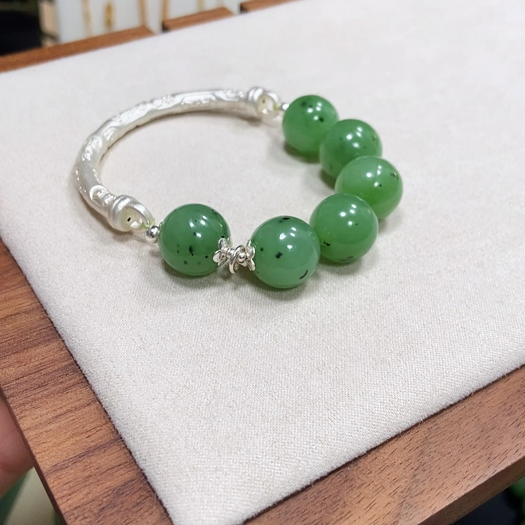 和田玉未镶嵌手链