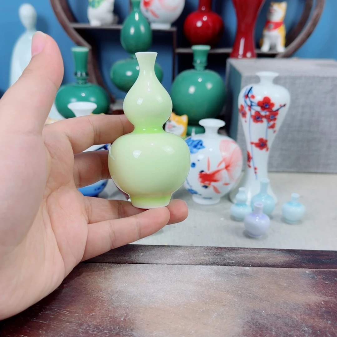 陶瓷手工小花器摆件
