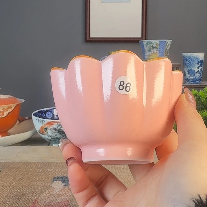 摆件景德柴烧多人茶杯