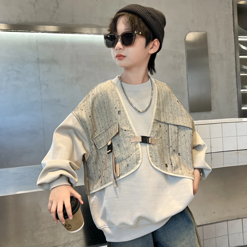 童装男童春装卫衣2025新款男孩上衣休闲春秋款儿童春季衣服中大童
