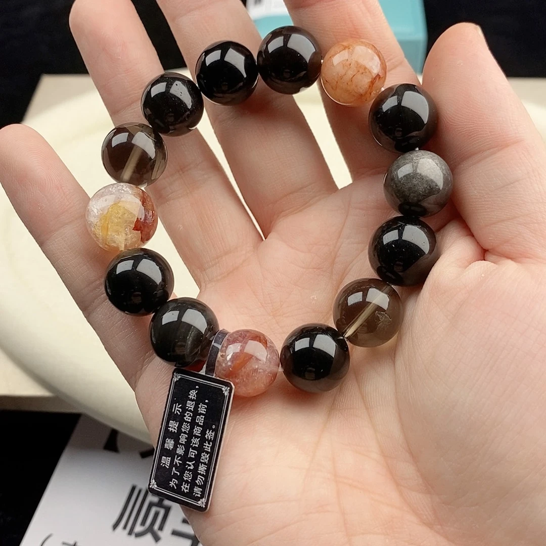 银S925镀金镶嵌手链水晶
