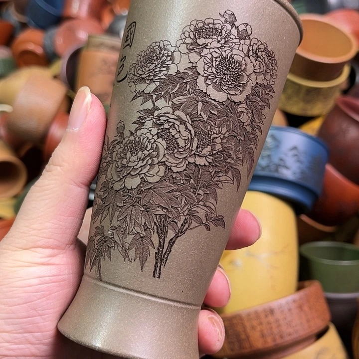 紫砂茶杯全手工紫砂主人杯