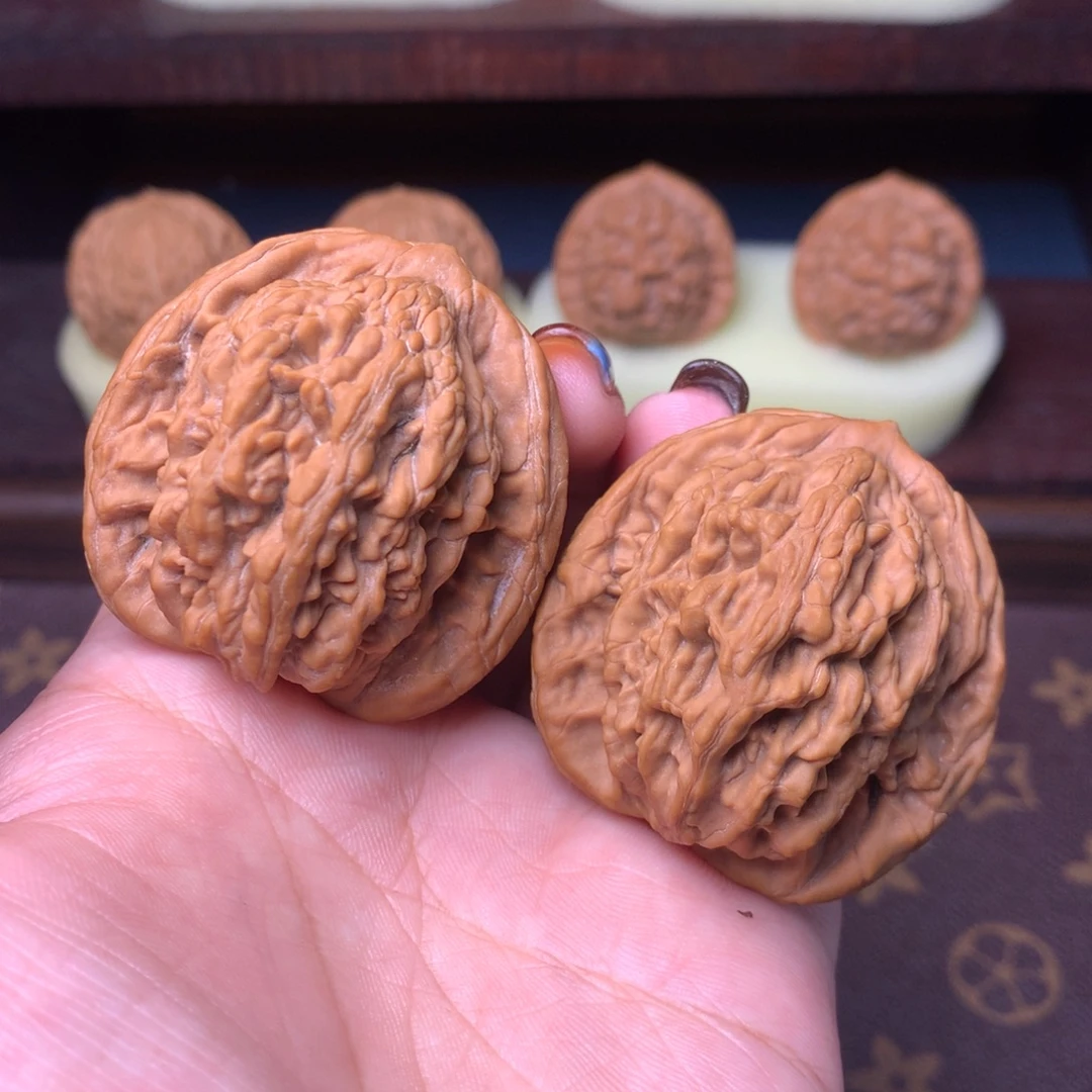 文玩核桃把件44麦虎