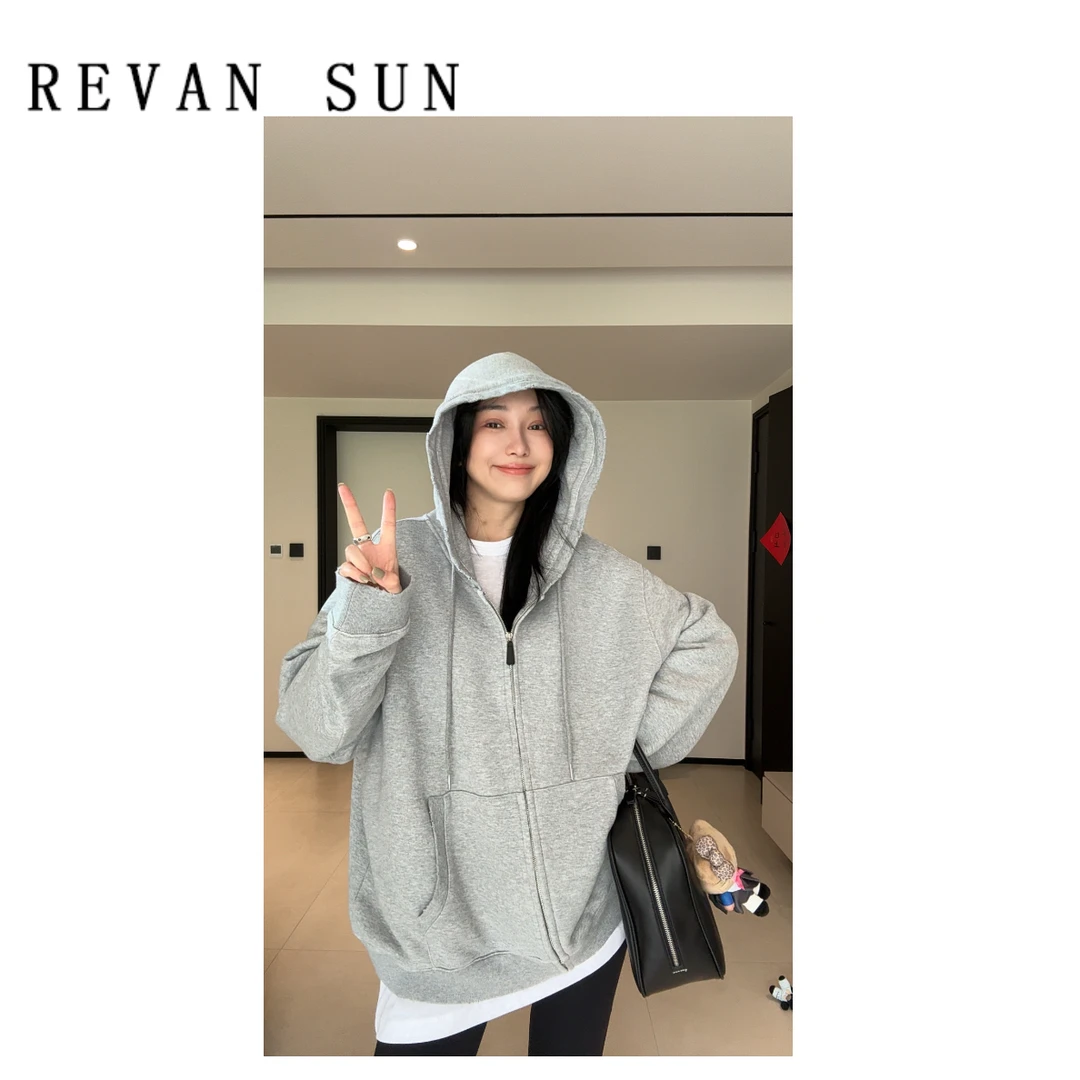 ［REVAN SUN］---大骨架穿搭 菱笙 连帽卫衣外套6183