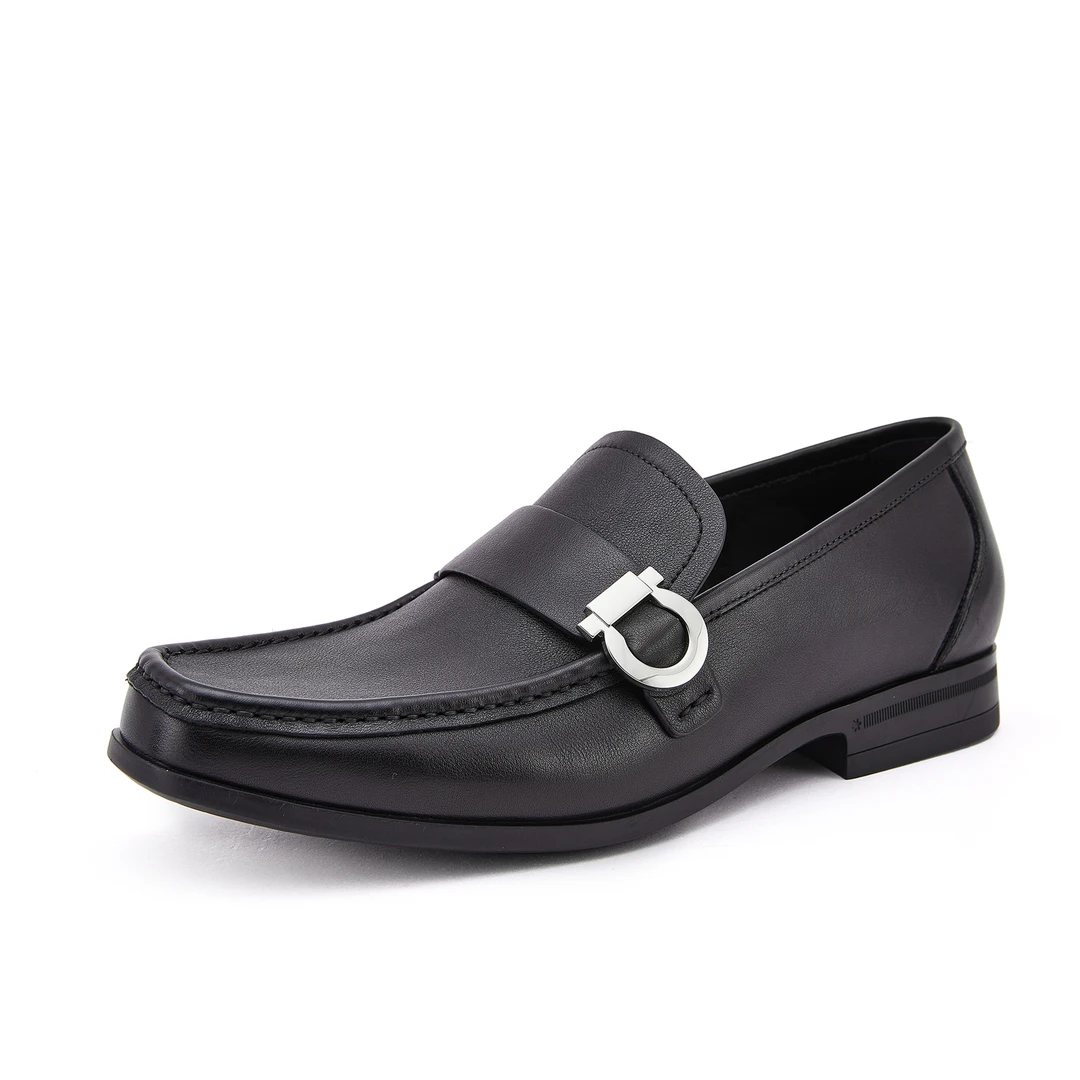 YPFL进口小牛皮舒适柔软透气商务休闲皮鞋