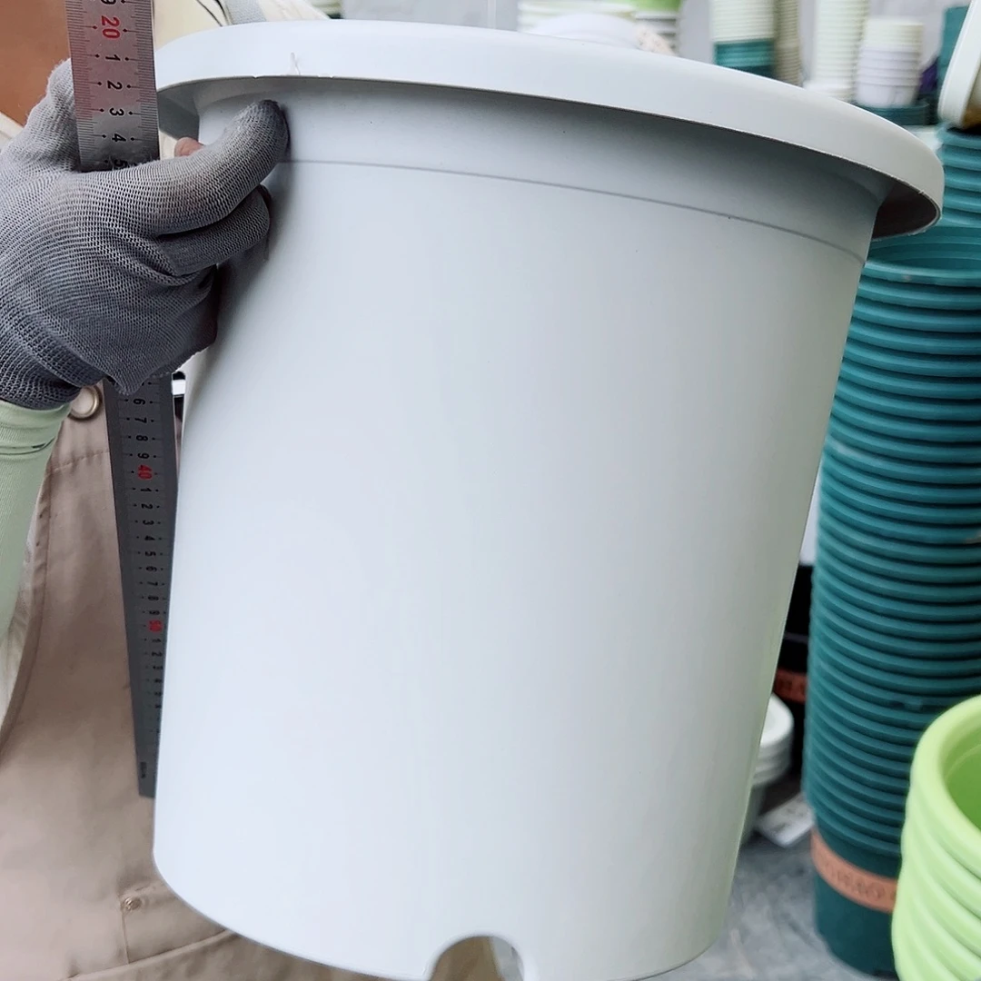 四季盆7#灰白色6个无托