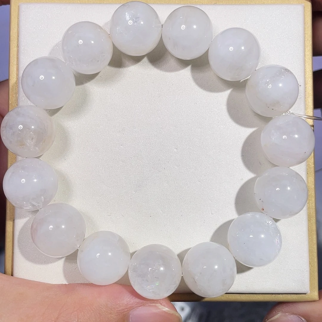 水晶未镶嵌手串14.5mm白幽灵
