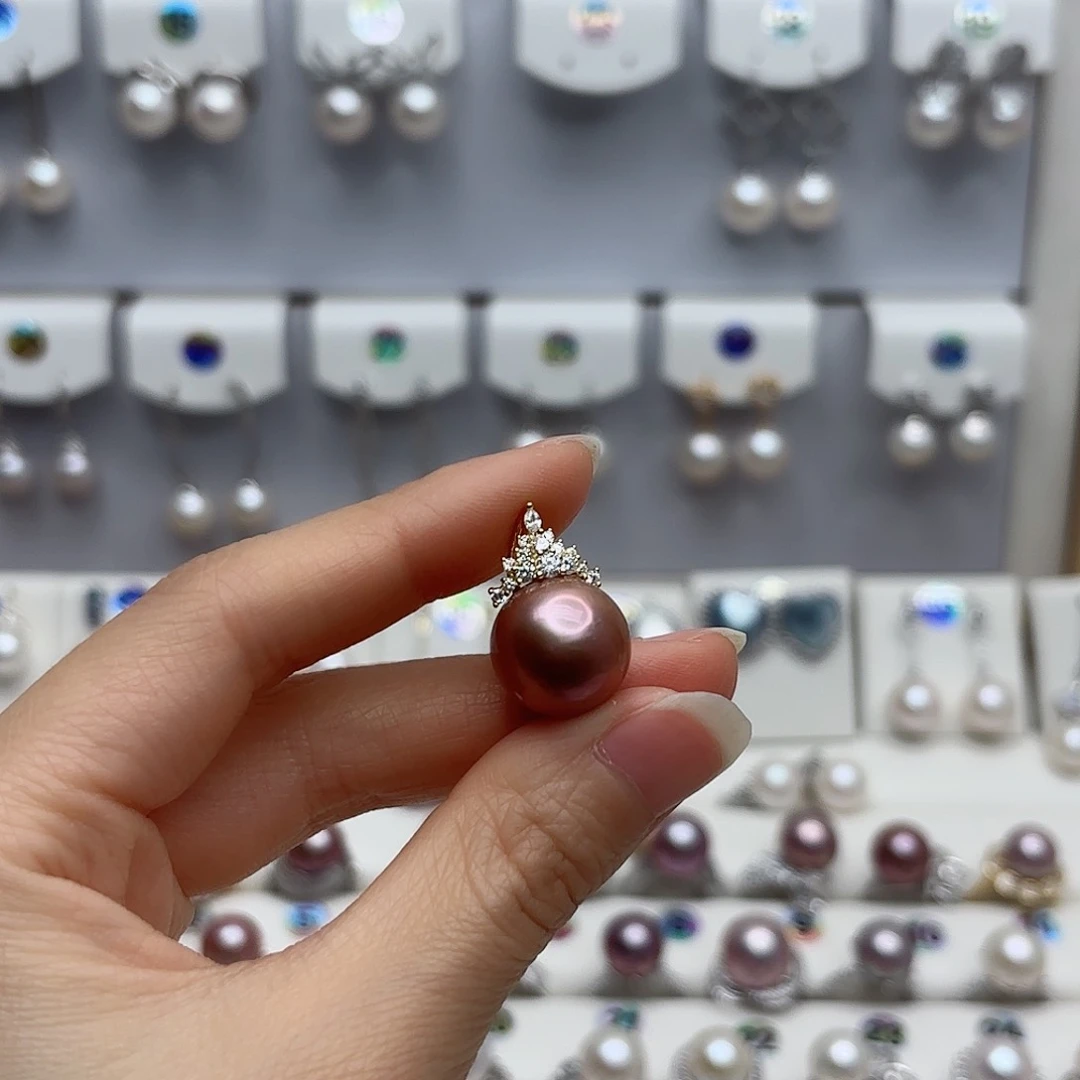 淡水珍珠颈饰银S925镶嵌