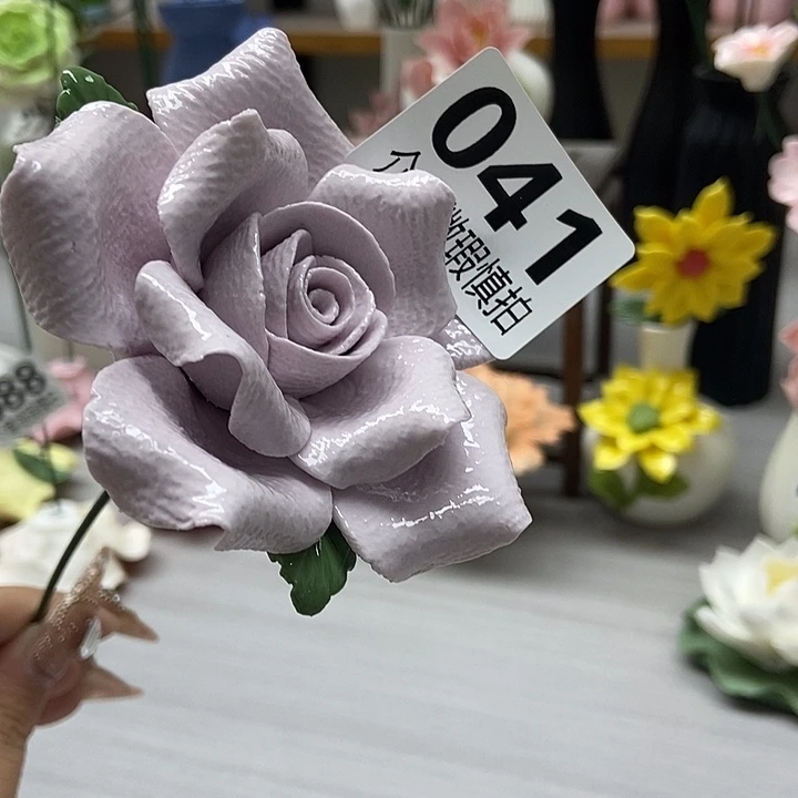 陶瓷纯手工捏花设计