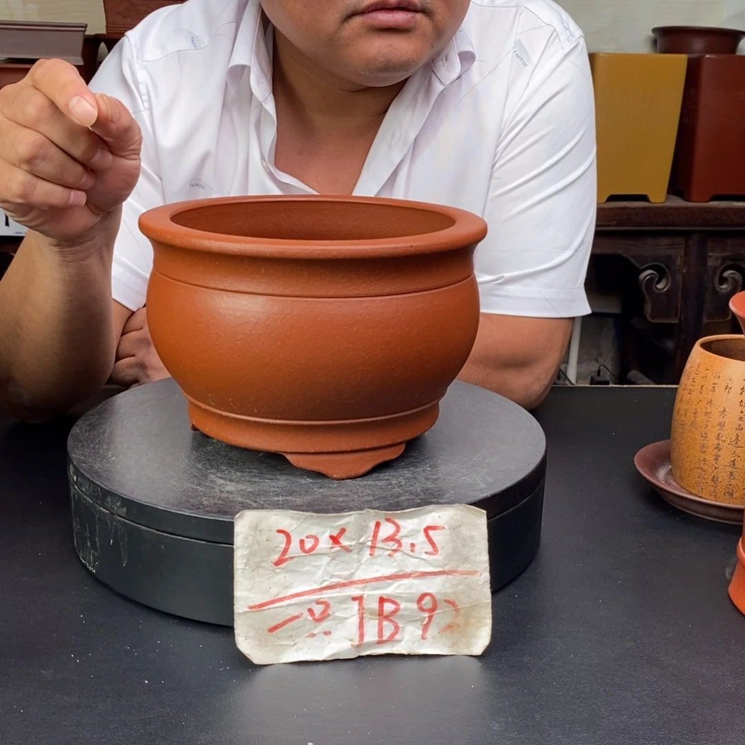 紫砂花盆货号一只JB92