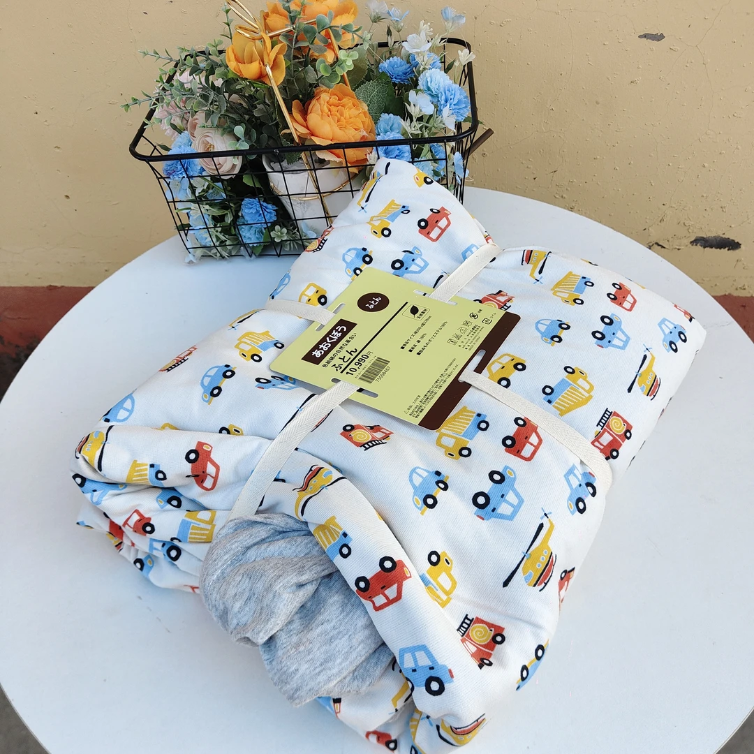 日式针织棉双人被罩被套亲肤柔软秋衣秋裤面料四季通用