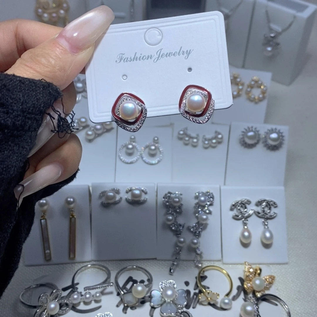 未镶嵌耳饰淡水珍珠