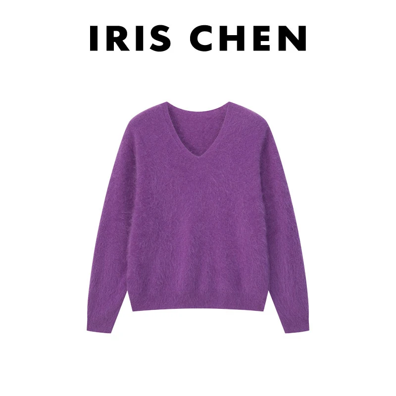 【现货】IRIS CHEN 双面羊毛拉绒 2025秋冬“羊绒”加厚百搭针织衫