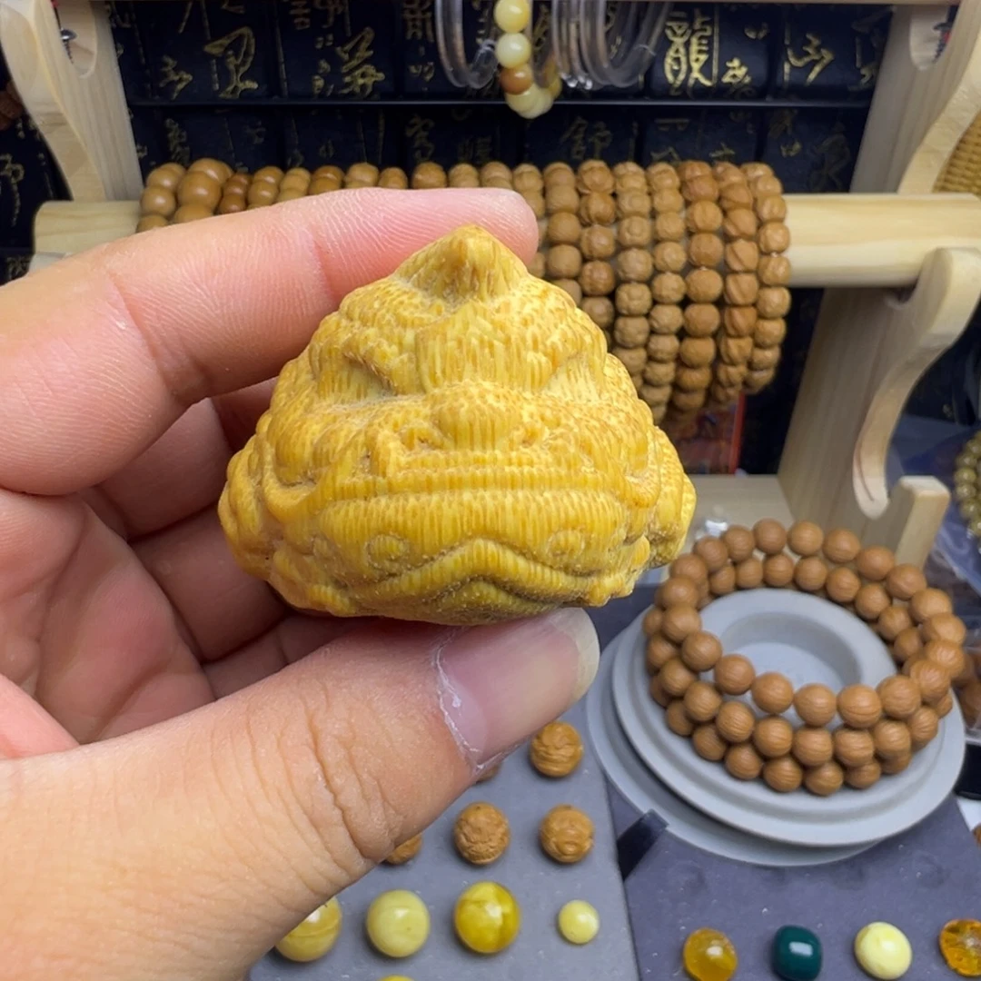 猴头核桃手串独角金蟾