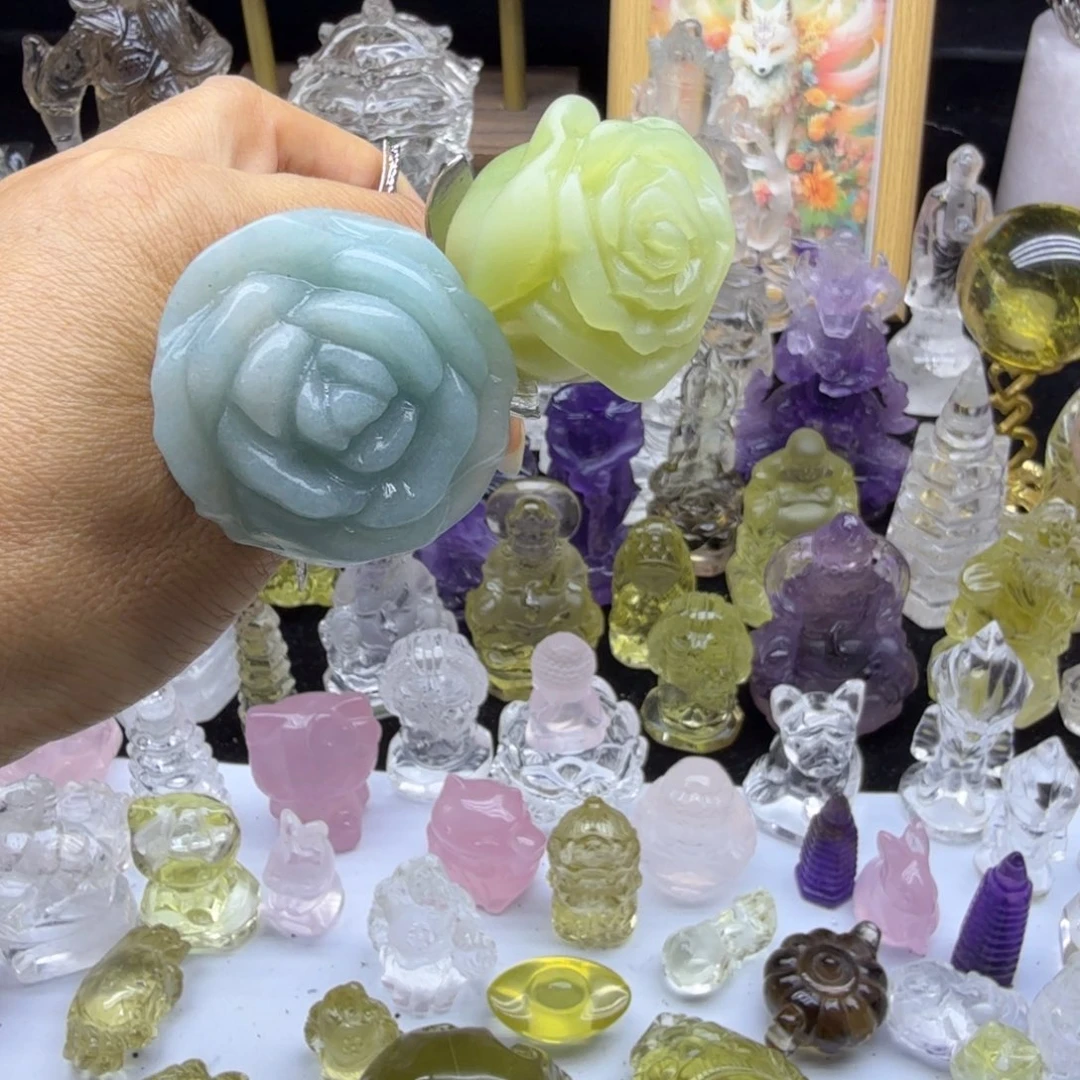 光***足水晶珠宝半成品未镶嵌