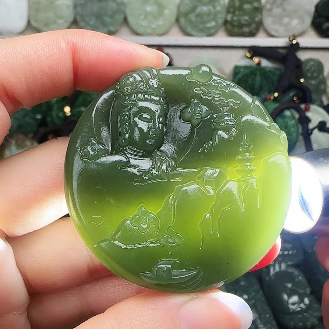 和田玉未镶嵌颈饰