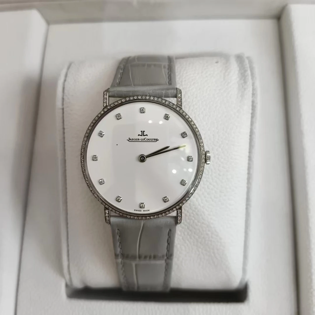 95新 Jaeger-LeCoultre/积家 手动机械表后镶钻盘33/256107315