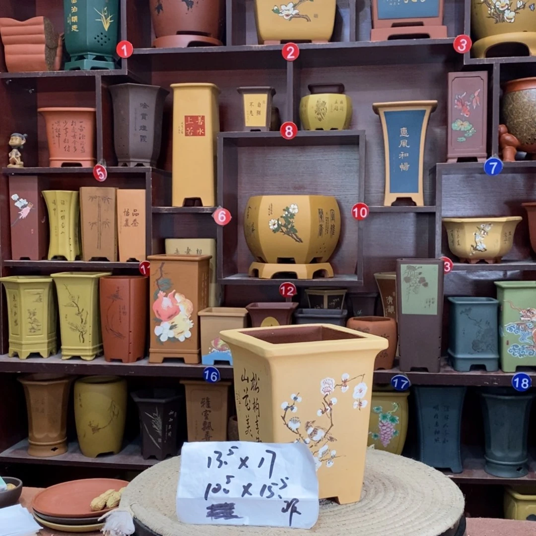 紫砂艺术紫砂花盆