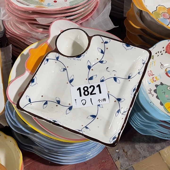 搪瓷微瑕外贸陶瓷餐具1821