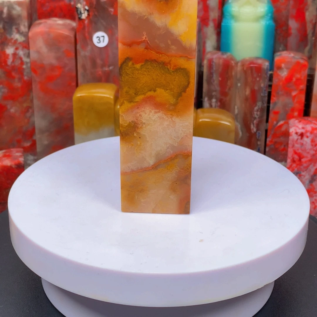 昌化石行*1俏色五彩印章