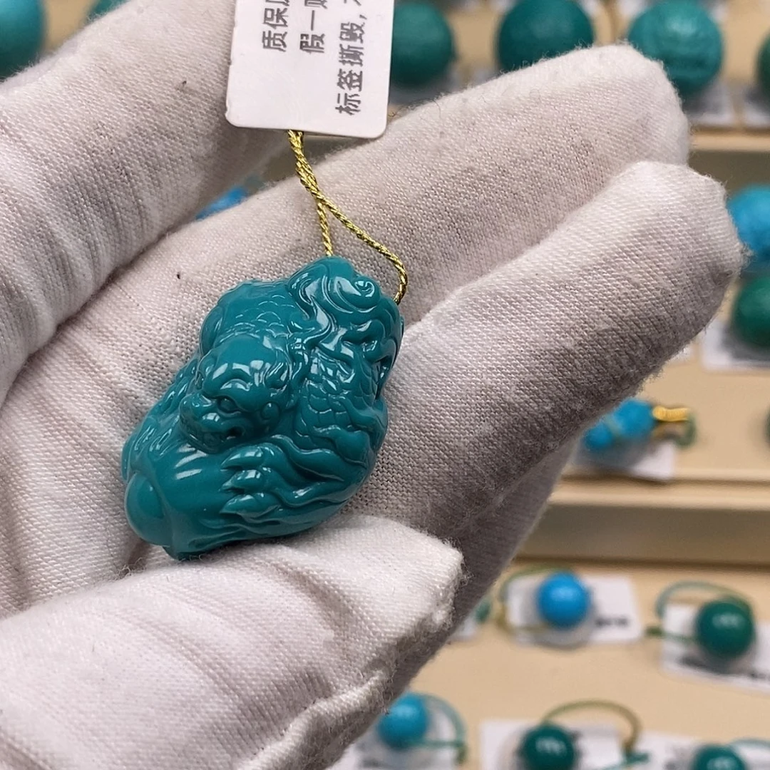 绿松石未镶嵌绿松石高瓷小配饰