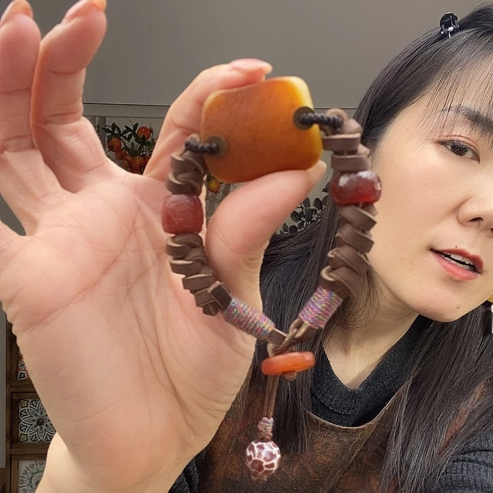 蜜蜡手链未镶嵌小*手链