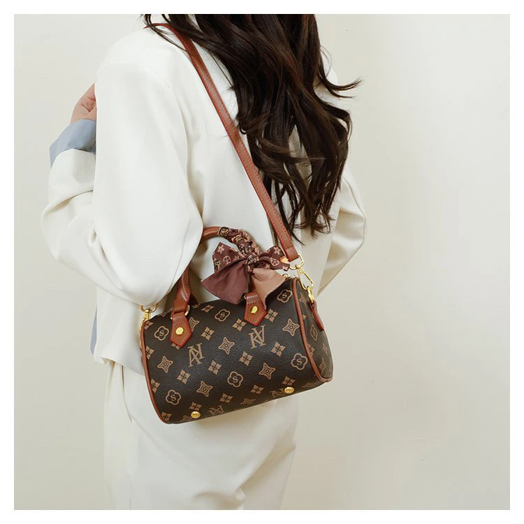 女士枕头撞色百搭枕头包印花斜挎包拉链包包女款爆款2025新款女包