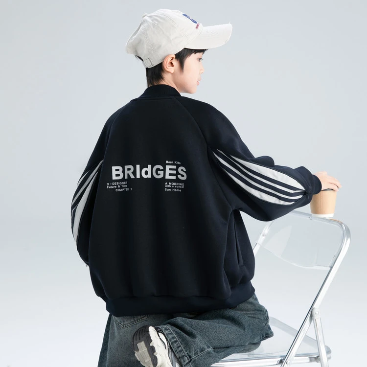 男童外套春秋款2025新款儿童秋装卫衣棒球服中大童秋季上衣帅气潮