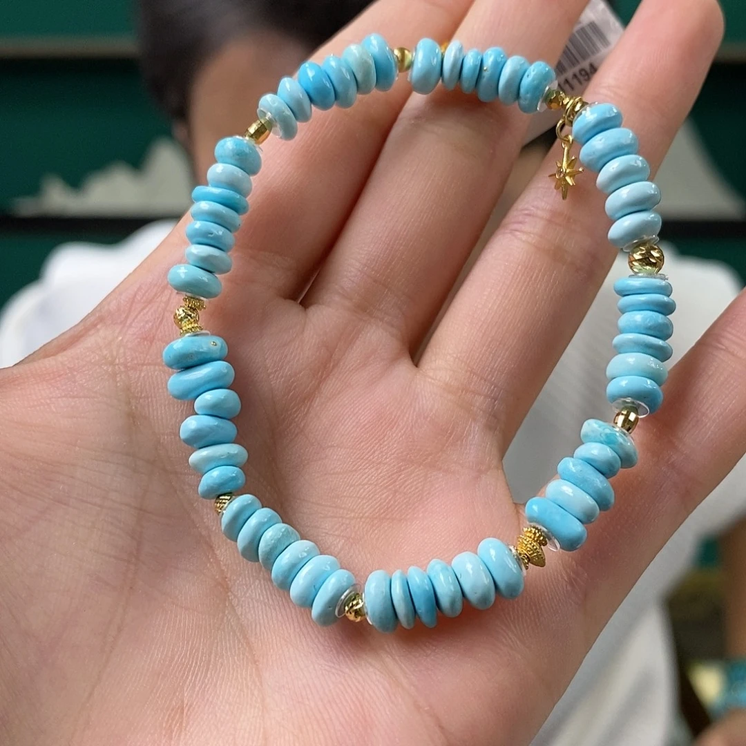 绿松石18K金镶嵌珠宝奇石