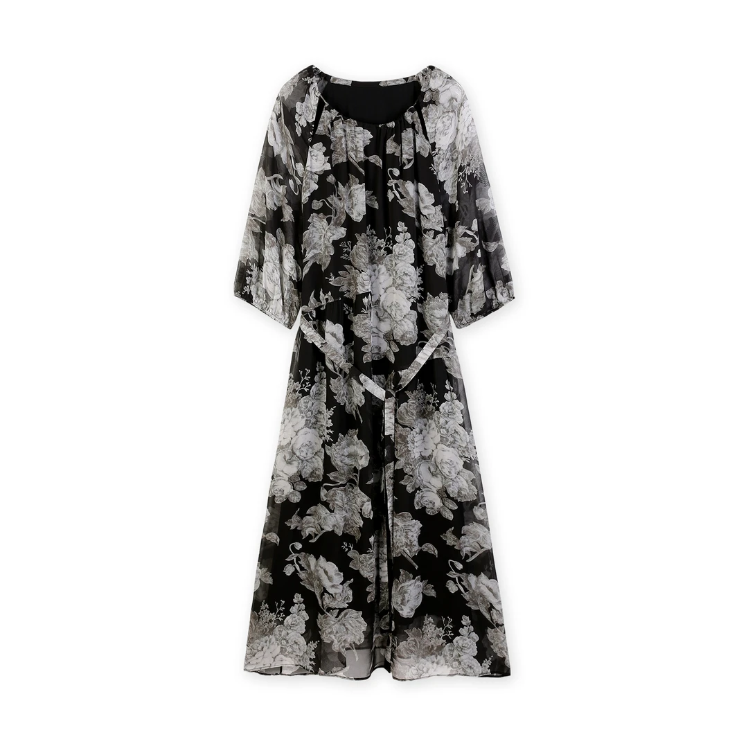 【芳芳】桑蚕丝连衣裙XMN-JX9006