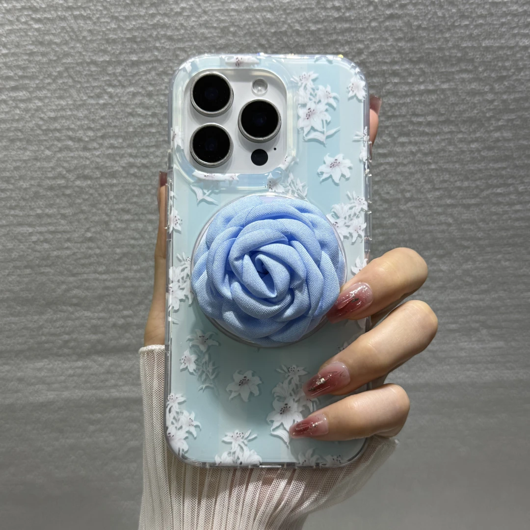 适用苹果16promax手机壳夏季小清新iPhone15磁吸14高级13网红12套