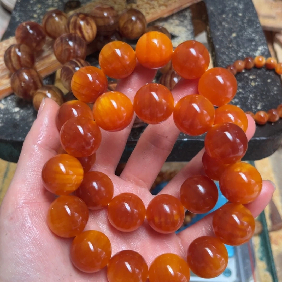 松木（琥珀木）手串/手链1.9包浆