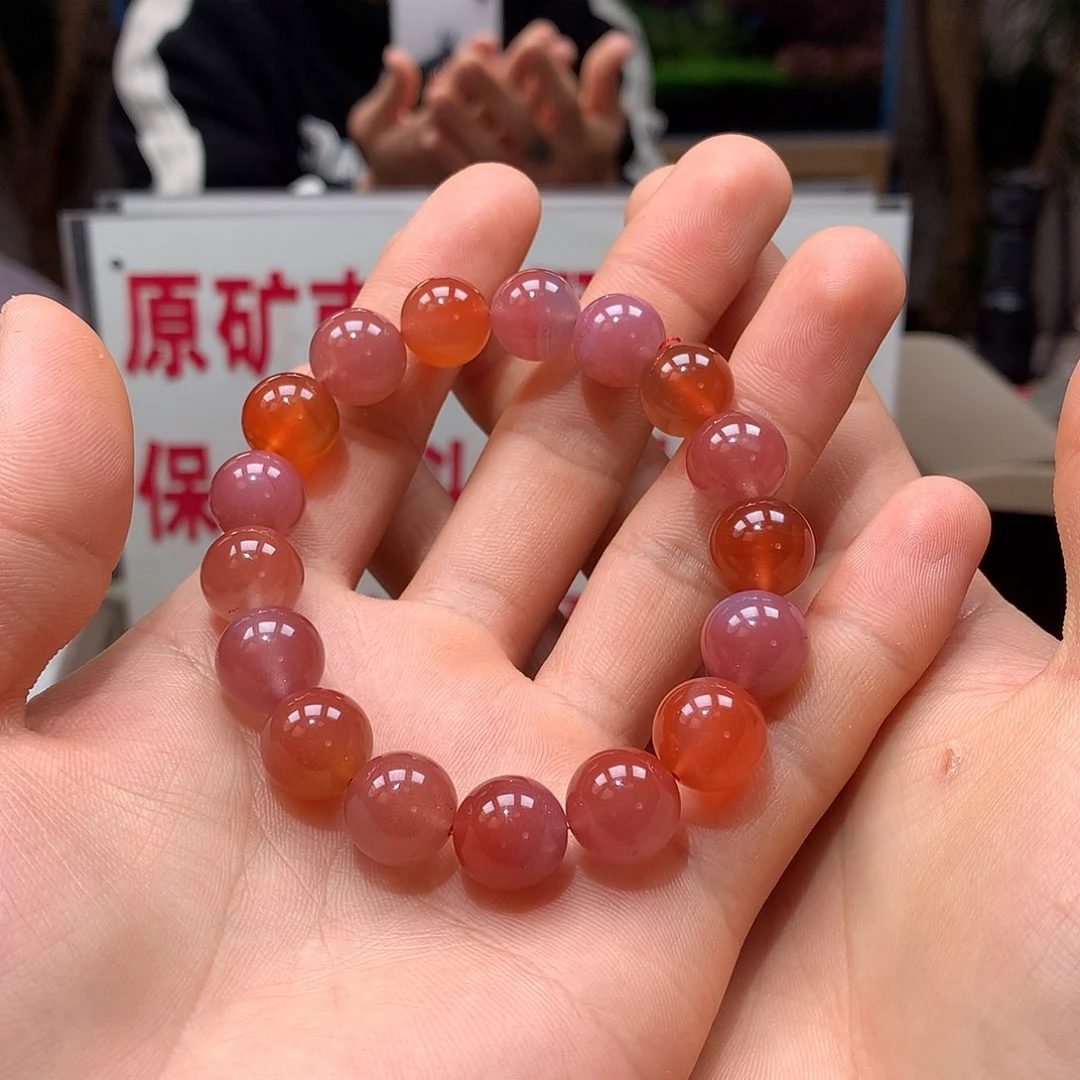 南红玛瑙多宝单圈12+㎜未镶嵌