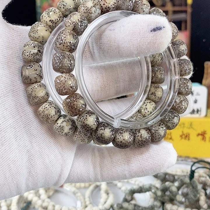 星月菩提手串六*子星月菩提雕刻手串