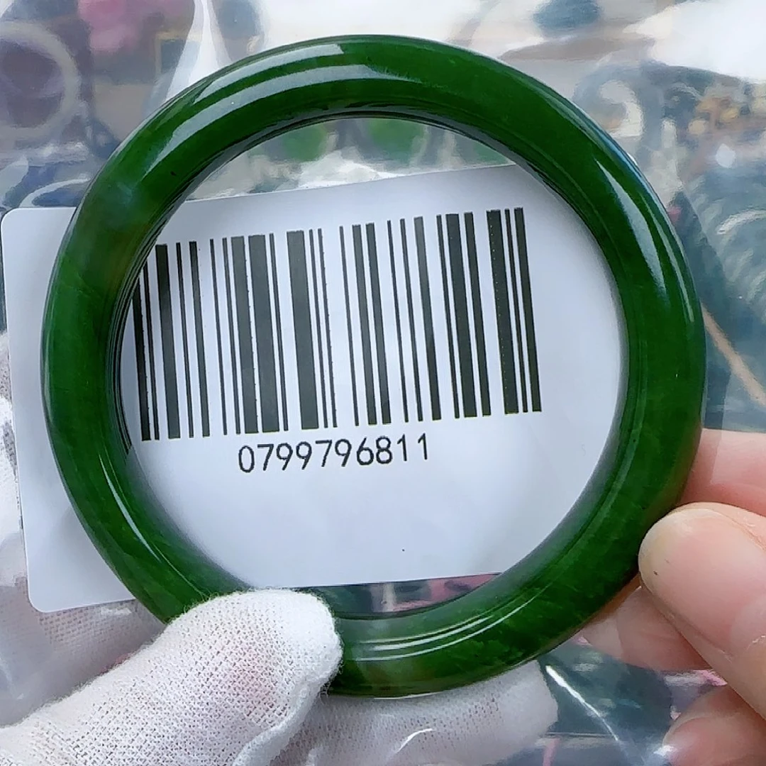 和田玉（碧玉）手镯未镶嵌59