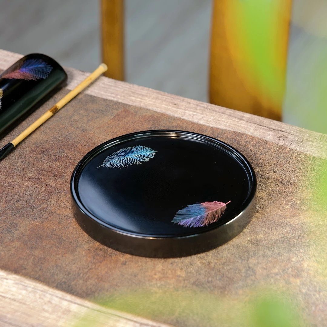 青楸堂新款羽毛壶承干湿两用竹制手工打磨中式茶道零配收藏纯手工