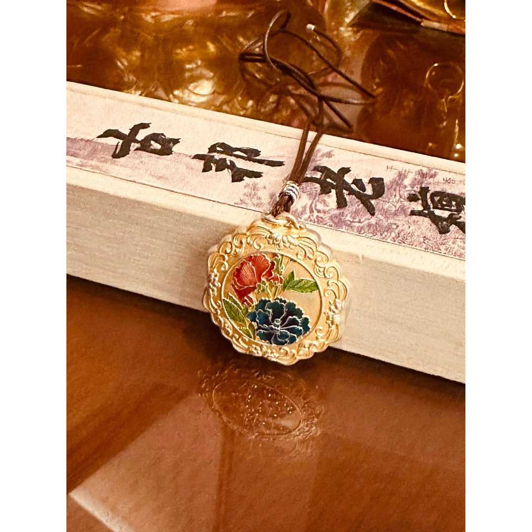 蓝宫调 S999足银花开富贵珐琅彩  六年奉孤品 E50