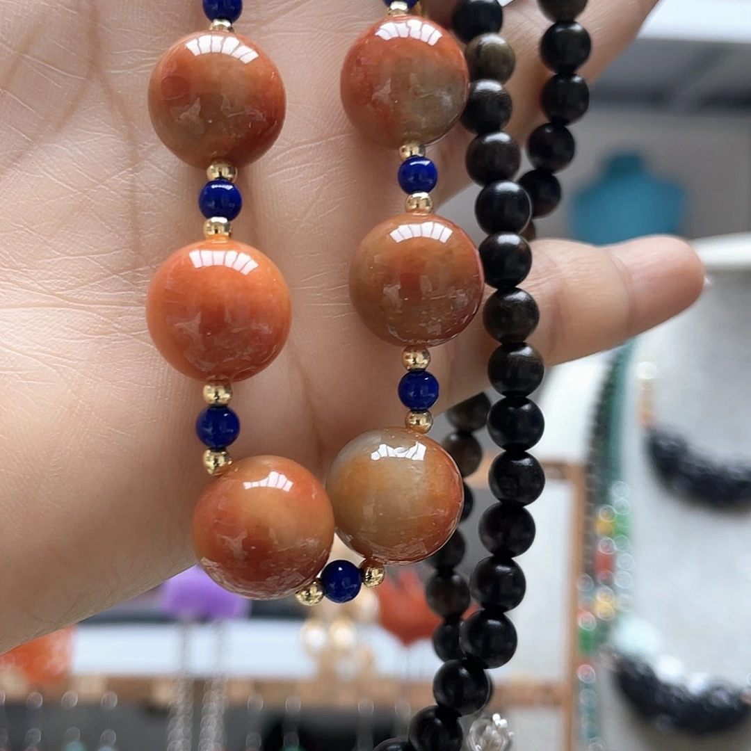 翡翠未镶嵌颈饰项链