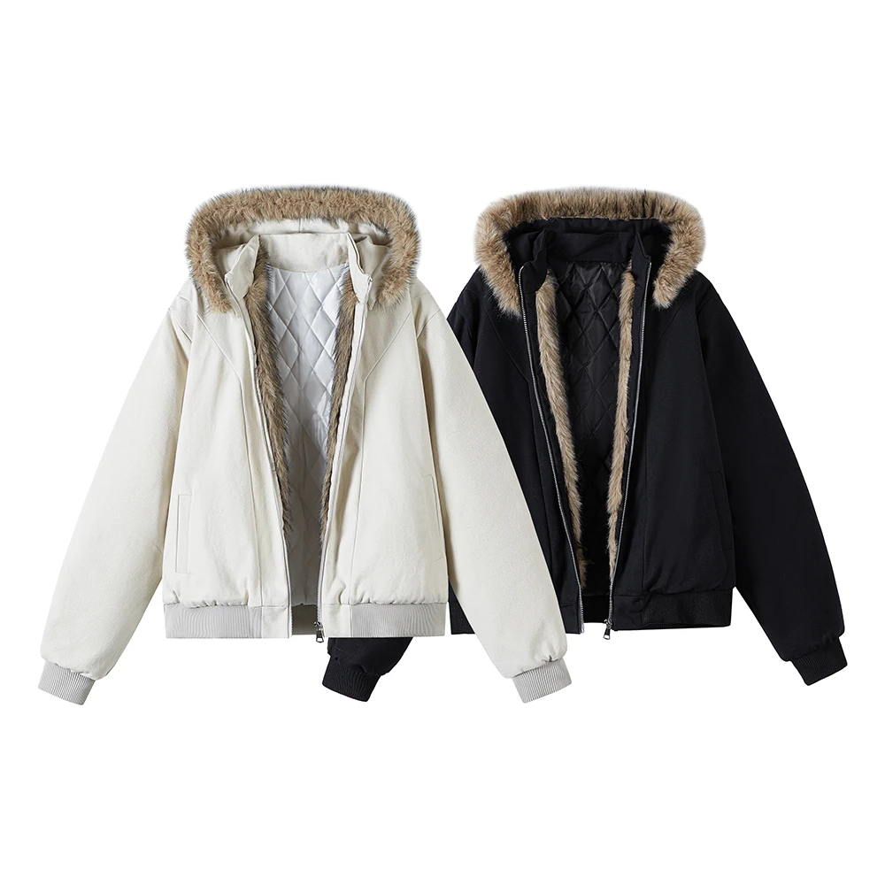 银狐座山雕加绒加厚外套男款秋冬连帽美式可拆卸解构帆布夹克棉服