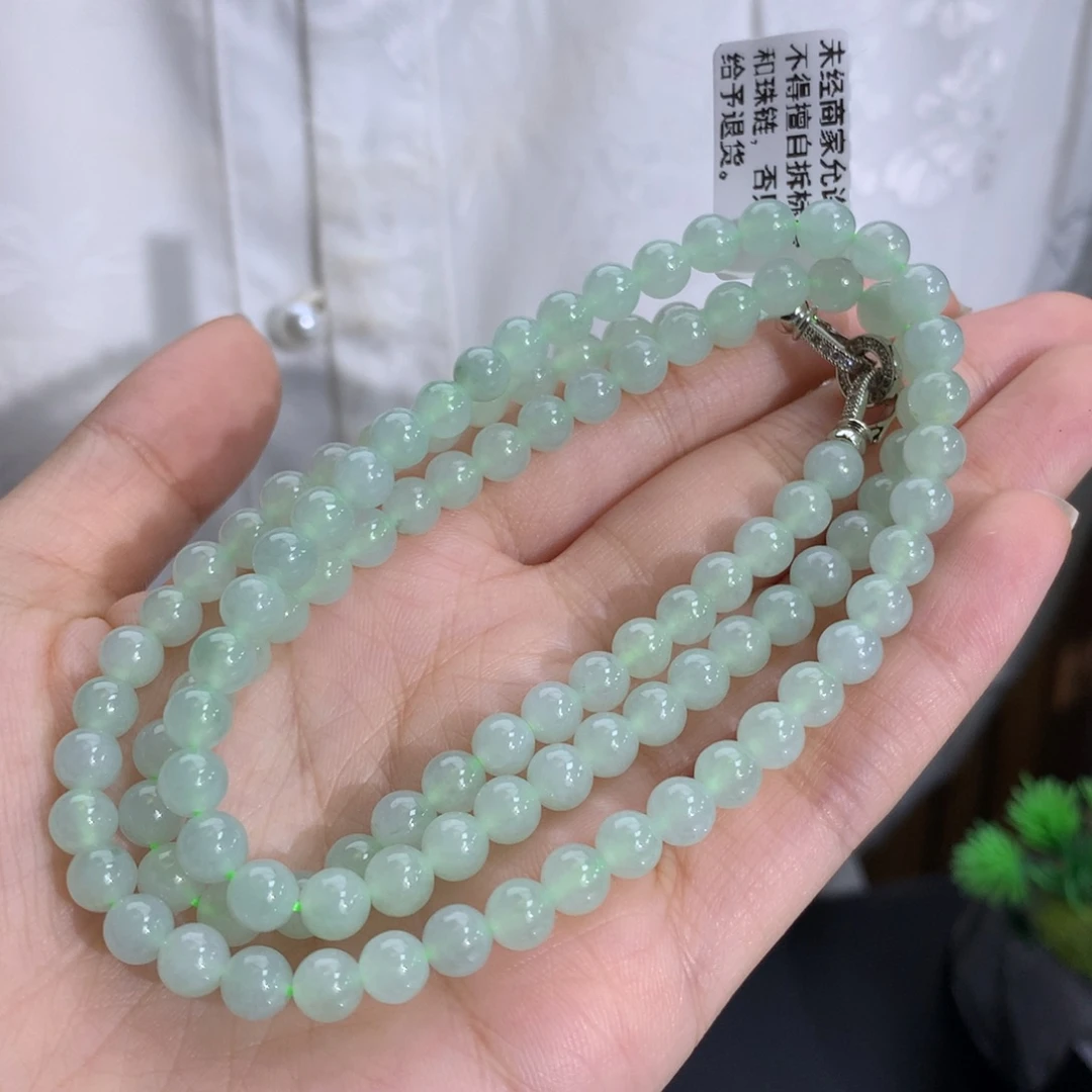 未镶嵌手串翡翠卡5.8冰晴