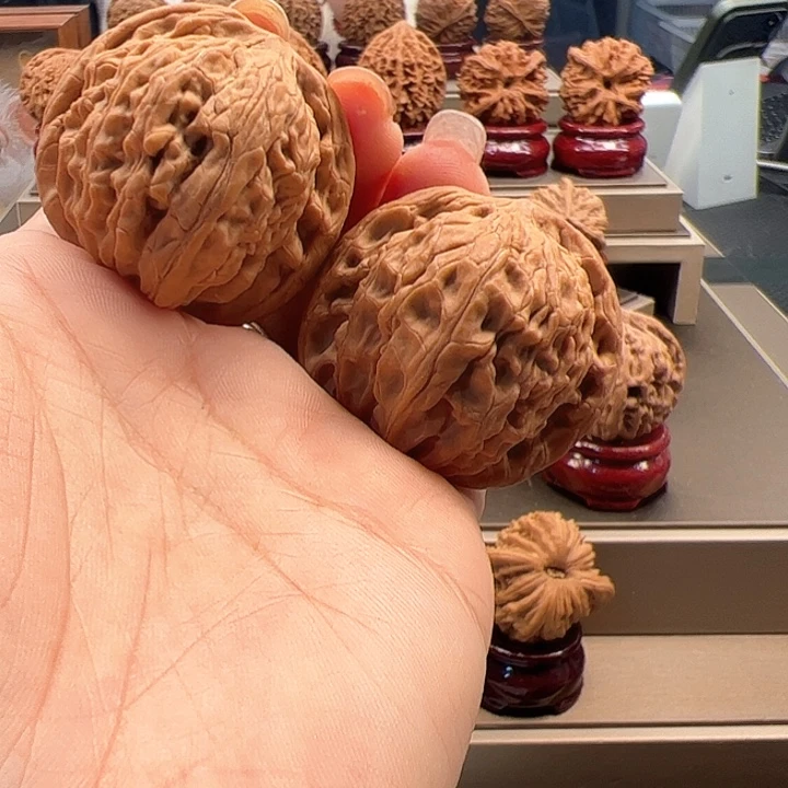 文玩核桃把件39 磨盘 r-034