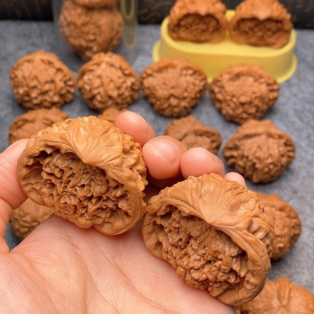 文玩核桃把件蛇头46尺