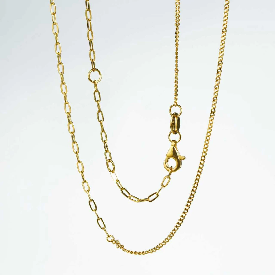 【鹿鸣】足金投资金足金999 AB链 卡家链+古巴链素链