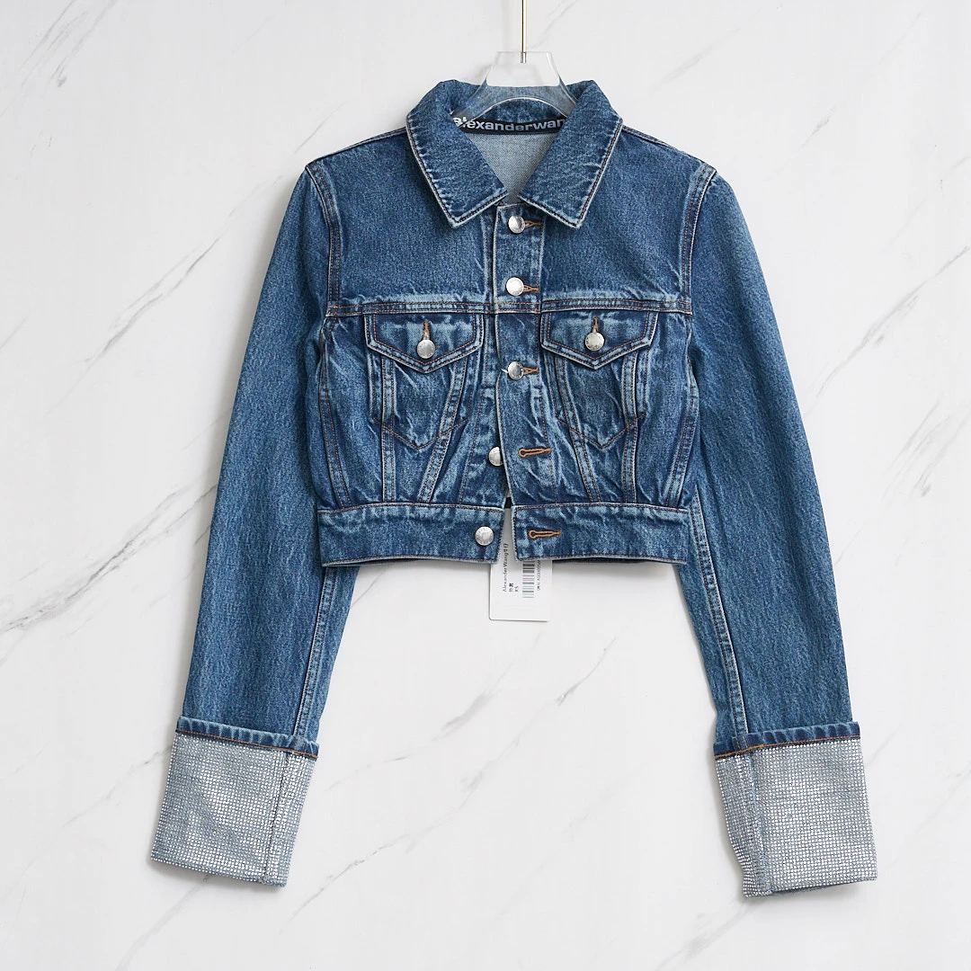 全新未使用  【瑞池女装】Alexander Wang水钻牛仔外套AGGU00569
